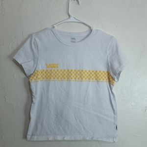 Vans White & Yellow Off The Wall Tee